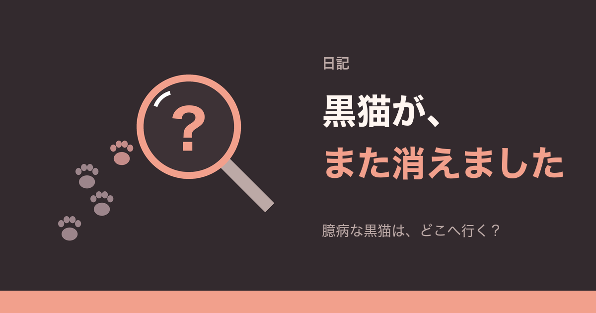 虫眼鏡と、猫の足あと